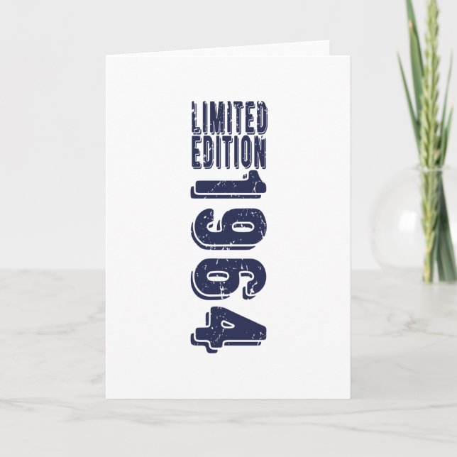 Carte Anniversaire Né En 1964 Edition Limitée (Devant)
