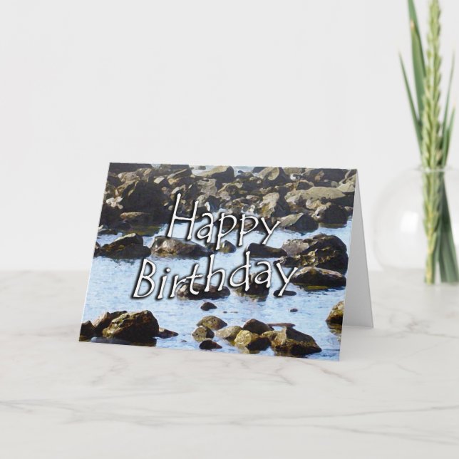 Carte Anniversaire Océan (Devant)