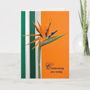 Carte anniversaire Oiseau du Paradis