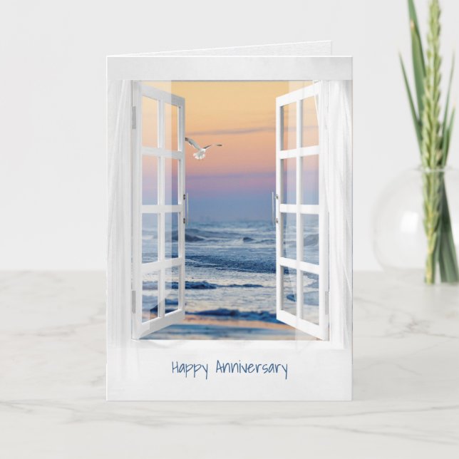 Carte Anniversaire Open Ocean Window (Devant)