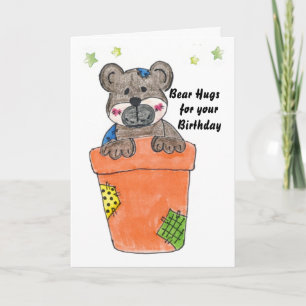 Carte Anniversaire Ours Hugues