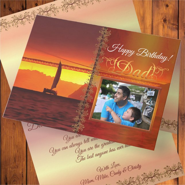 Carte Anniversaire Papa San Francisco Sunset 1124 (Créateur téléchargé)