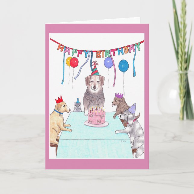 Carte Anniversaire-Partie heureuse avec votre paquet (Devant)