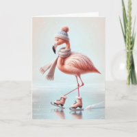 Anniversaire Patinage sur glace Flamant rose rose