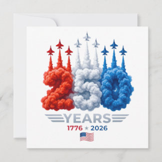 Carte Anniversaire patriotique 250 ans
