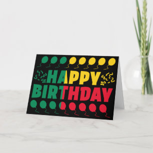 Carte Anniversaire Patriotique Drapeau du Bénin