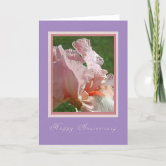 Carte Anniversaire Peach Iris