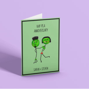Carte Anniversaire personnalisable de Pois amusants