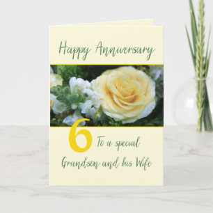 Carte Anniversaire personnalisable Grand-fils & épouse