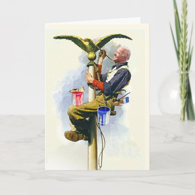 Carte Anniversaire Personnalisable Old Glory (Devant)