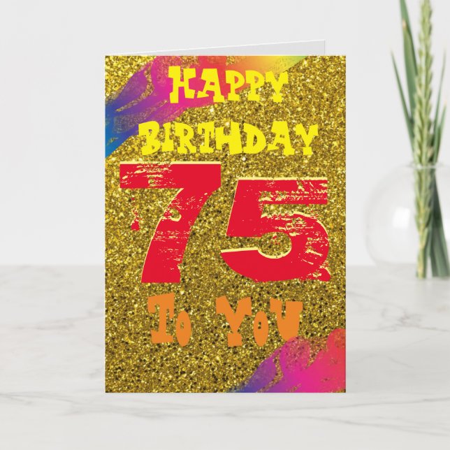 Carte Anniversaire personnalisé (Devant)