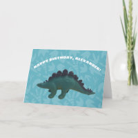 Anniversaire personnalisé de Stegosaurus Toy Dinos