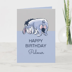 Carte Anniversaire personnalisé d'Eeyore