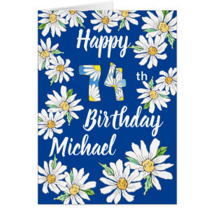 Carte Anniversaire Personnalisée Belated 75th Bir
