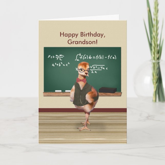 Carte Anniversaire, Petit-fils, Bébé, Personnalisable (Devant)