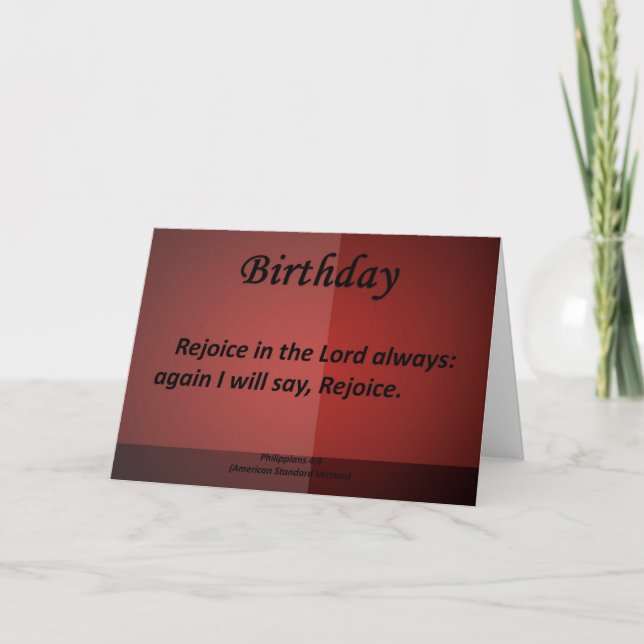 Carte Anniversaire Philippiens 4-4 (Devant)