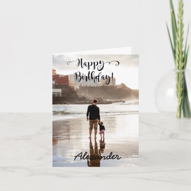 Carte Anniversaire Photo personnalisée (Devant)