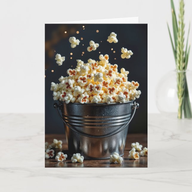 Carte Anniversaire Popcorn Bucket (Devant)