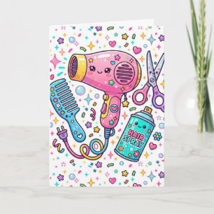 Carte Anniversaire pour coiffeur