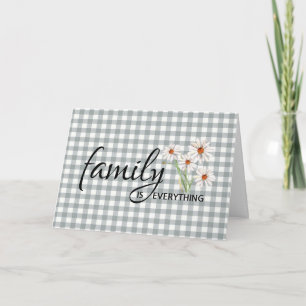Carte Anniversaire pour cousin sur gingham