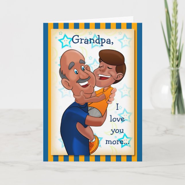 Carte anniversaire pour grand-père (Devant)