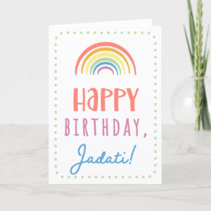 Carte anniversaire pour Jadati