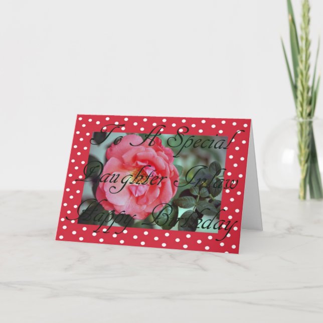 Carte Anniversaire Pour L'Atteinte De La Fille (Devant)