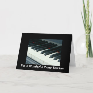 Carte Anniversaire Pour Professeur De Piano