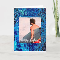 Carte Anniversaire pour Surfer Carte Anniversaire
