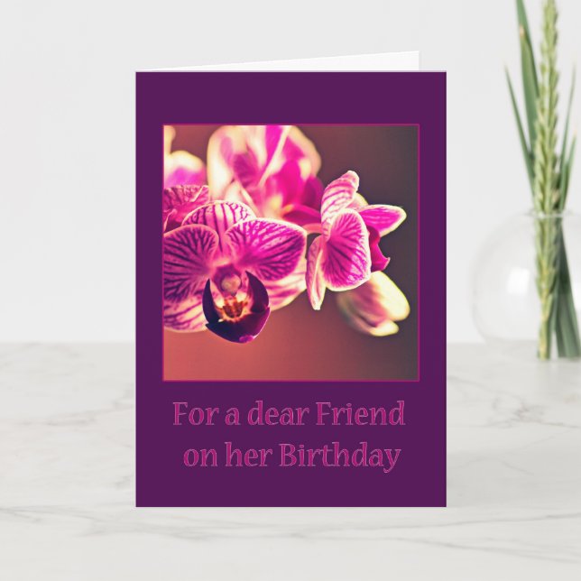 Carte Anniversaire pour un cher ami (Devant)