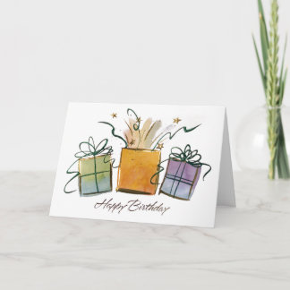 Carte Anniversaire présent Anniversaire