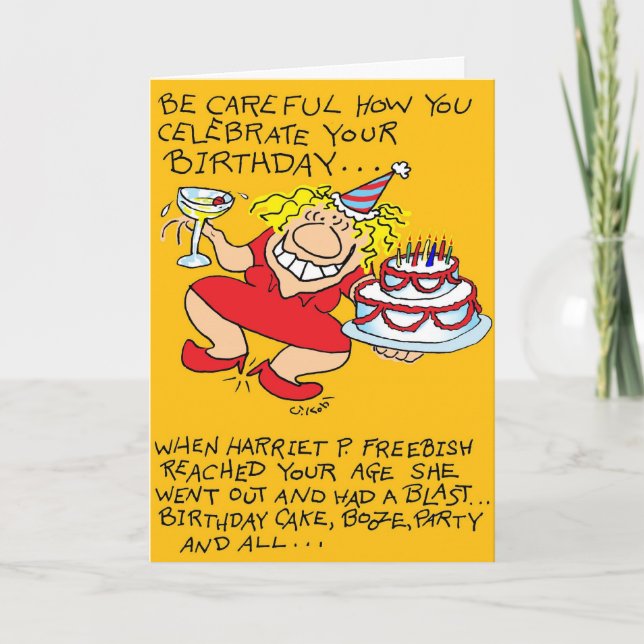 Carte Anniversaire prudent (Devant)