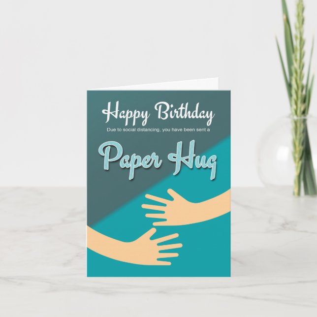 Carte Anniversaire Quarantine coronaviris, Papier  (Devant)