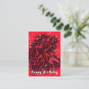 Carte Anniversaire Red Bull Courant À Starry Night