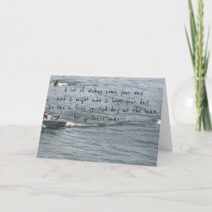 CARTE *ANNIVERSAIRE* REMERCIEMENTS ***STYLE DE LAC*** JU