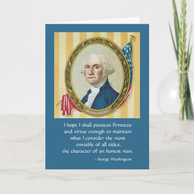 Carte Anniversaire : Respecté pour votre caractère (Devant)