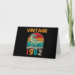 Carte Anniversaire Rétro Vintage 1962