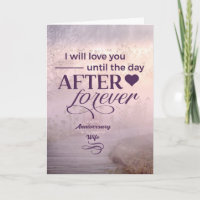 Anniversaire romantique de la femme Foggy pourpre 