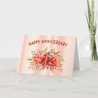 Carte Anniversaire rose