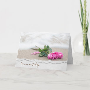 Carte Anniversaire Roses Roses Roses Roses Sur La Plage