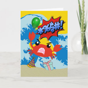 Carte Anniversaire Saint Crabe Je suis Coquillages