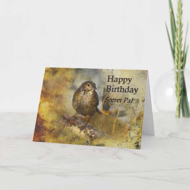 Carte Anniversaire - Secret Pal - Nature (Devant)