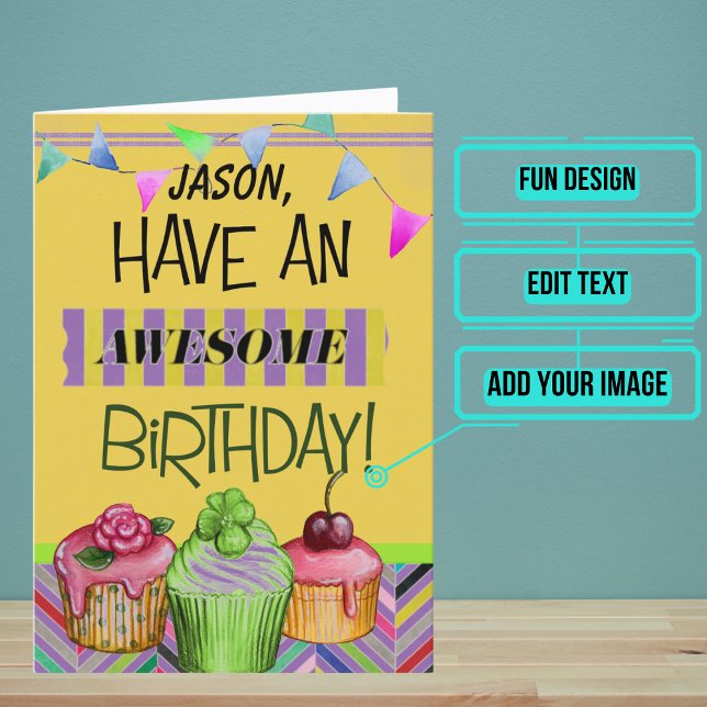 Carte Anniversaire Sentimental génial pour une bonne per (Do you know a special person who is just good, and deserves an awesome birthday?)