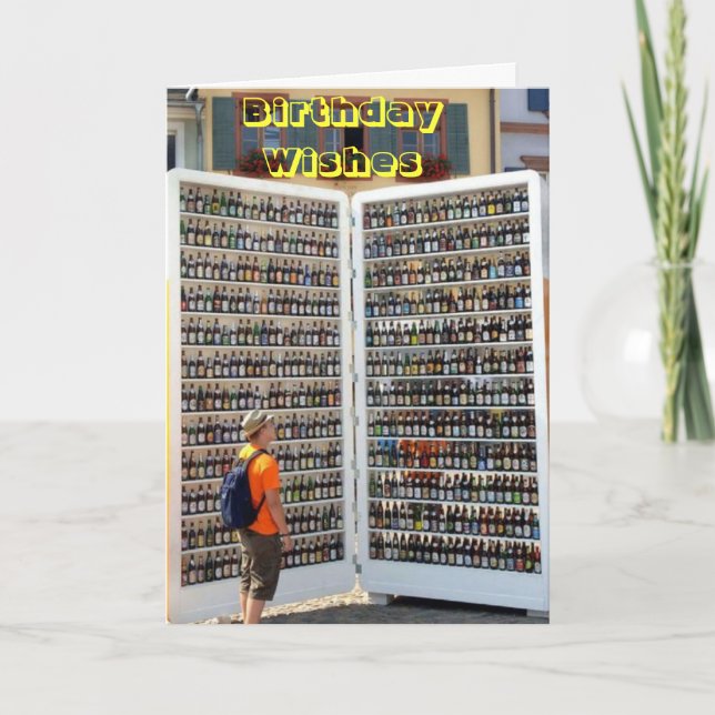 Carte Anniversaire - Souhait Anniversaire (Devant)