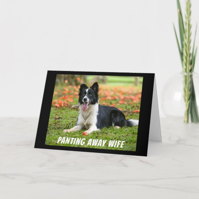 CARTE ANNIVERSAIRE SOUHAITE **MA FEMME** (Devant)