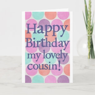CARTE ANNIVERSAIRE SOUHAITE POUR MON **BEAU COUSIN**