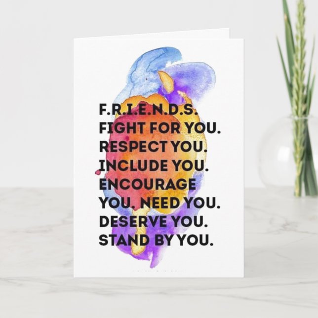 CARTE ANNIVERSAIRE SOUHAITE UN *MEILLEUR AMI* DE TOUTES  (Devant)