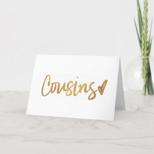 CARTE ANNIVERSAIRE SOUHAITEZ "COUSIN" & "BEST AMI" CARD