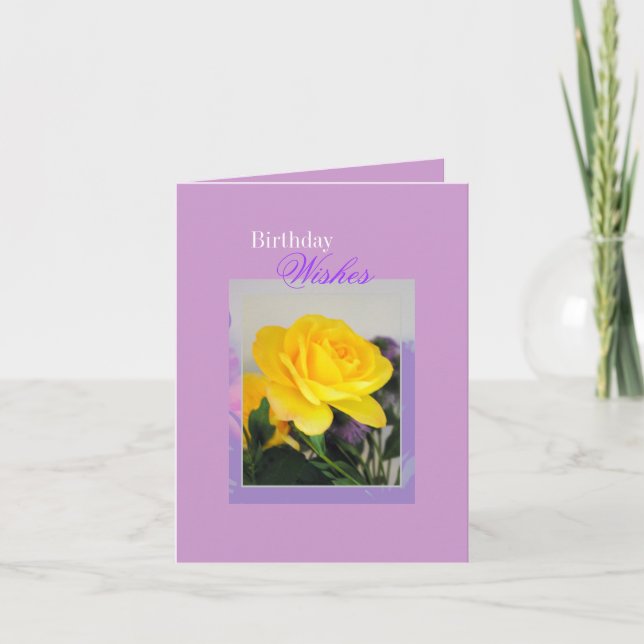 Carte Anniversaire, souhaits (Devant)