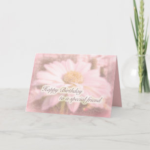 Carte Anniversaire spécial d'ami - marguerite de Gerbera